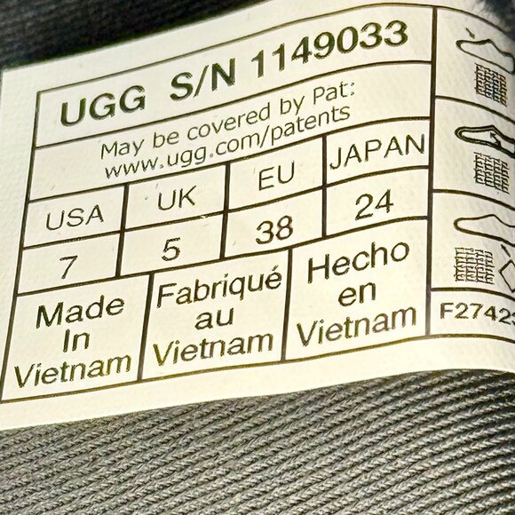 Women 7 - UGG HI Shine Spaceslider Slide Black Sandal - Picture 8 of 8